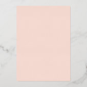 Classic Real Foil Pressed Wedding Menu Cards Folieneinladung (Rückseite)