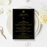 Classic Real Foil Pressed Wedding Menu Cards Folieneinladung<br><div class="desc">Feiern Sie stilvoll mit diesen eleganten,  in Echtfolie gepressten Menükarten. Die Formulierung ist leicht zu personalisieren,  und Ihre Gäste werden begeistert sein,  wenn sie diese super stilvollen Menüs erhalten.</div>