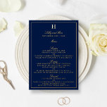 Classic Real Foil Pressed Wedding Menu Cards Folieneinladung<br><div class="desc">Feiern Sie stilvoll mit diesen eleganten,  in Echtfolie gepressten Menükarten. Die Formulierung ist leicht zu personalisieren,  und Ihre Gäste werden begeistert sein,  wenn sie diese super stilvollen Menüs erhalten.</div>