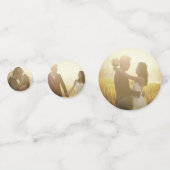 Classic Rectangle Double Happiness Chinese Wedding Konfetti (Rückseiten)