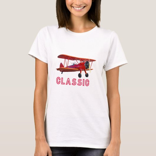 Classic Red Airplane T-Shirt (Vorderseite)