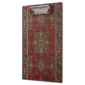 Classic Red and Blue,Persian Rug Carpet Pattern Klemmbrett (Links)