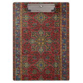 Classic Red and Blue,Persian Rug Carpet Pattern Klemmbrett (Vorderseite)