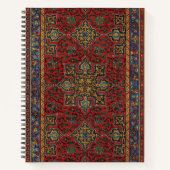 Classic Red and Blue,Persian Rug Carpet Pattern Notizblock (Vorderseite)