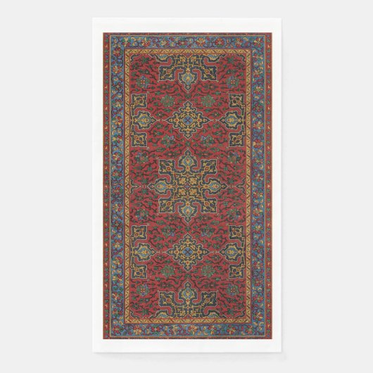 Classic Red and Blue,Persian Rug Carpet Pattern Serviette (Vorderseite)