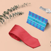 Classic Red and Blue Scottish Tartan, kundenspezif Karte