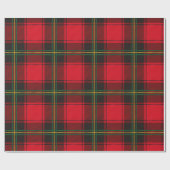 Classic Red and Green Christmas Tartan Plaid Geschenkpapier (Flach)