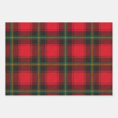 Classic Red and Green Christmas Tartan Plaid Geschenkpapier Set (Vorderseite 2)