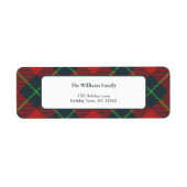 Classic Red and Green Plaid Holiday Return (Vorne)