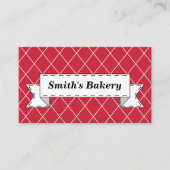 Classic Red Banner Business Card Visitenkarte (Vorderseite)
