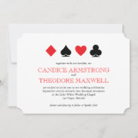 Classic Red Black Card Anzugs Las Vegas Wedding