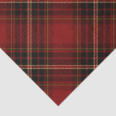 Classic Red, Black & Gold Weihnachtsmann Seidenpapier (Ausschnitt)