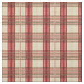 Classic Red & Black Tartan Kariert - Rustikaler Wa Stoff (Muster)