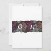 Classic Red Burgundy Save the Date, Place 2 Foto Einladung (Rückseite)