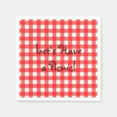 Classic Red Cafe Gingham Picnic Serviette (Vorderseite)