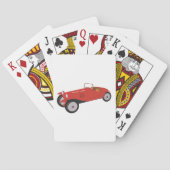 Classic Red Car Spielkarten (Rückseite)