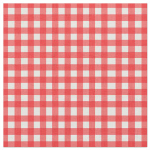 Classic Red Checked Gingham für Zuhause Canning Li Stoff
