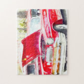 Classic Red Chevy Jigsaw Puzzle (Vertikal)