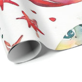 Classic Red Christmas Ball Design Geschenkpapier (Rolleneckpunkt)