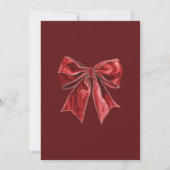 Classic Red Christmas Einladung (Rückseite)