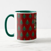 Classic Red Christmas Greeting Photo Tasse (Links)