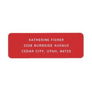 Classic Red Christmas Holiday Minimalistisch