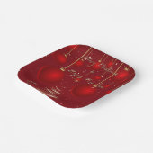 Classic Red Christmas Ornaments Christmas Pappteller (Gewinkelt)