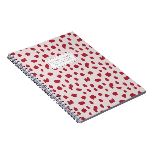 Classic Red Dalmatiner Notebook Notizblock (Rechte Seite)
