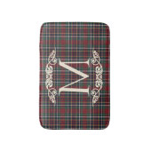 Classic Red Dark Blue Green Plaid Pattern Badematte (Vorderseite Vertikal)