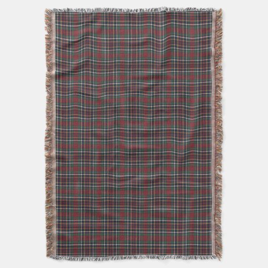 Classic Red Dark Blue Green Plaid Pattern Decke (Vorderseite Vertikal)