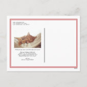 Classic Red Double Border Foto Weihnachten (Rückseite)