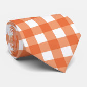 Classic Red Gingham in White Vichy Karo Krawatte (Gerollt)