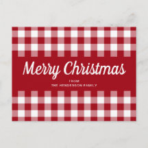 Classic Red Gingham Kariert Weihnachten