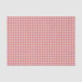 Classic Red Gingham Seidenpapier (Vorderseite)