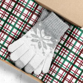 Classic Red Green Kariert Christmas Seidenpapier