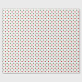 Classic Red & Green Polka Dot Geschenkpapier (Flach)
