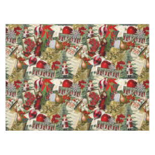 Classic Red & Green Viktorianisch Christmas Tischdecke