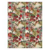 Classic Red & Green Viktorianisch Christmas Tischdecke (Vorderseite)
