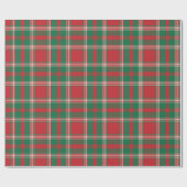Classic Red Green White Christmas Geschenkpapier (Flach)