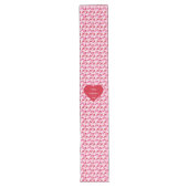 Classic Red Hearts Table Runner Love Gift Großer Tischläufer (Vorderseite)