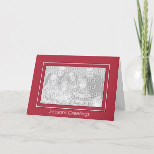 Classic Red Holiday Template - individuell angepas Feiertagskarte