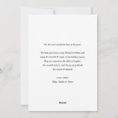 Classic Red Kariert Pattern Frohe Weihnachten Foto (Rückseite)