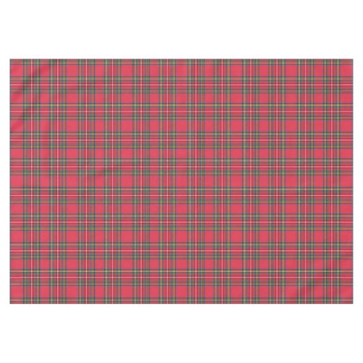 Classic Red Kariert Tischdecke (Vorderseite (Horizontal))
