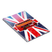 Classic Red London Doppeldecker Bus Notebook Notizblock (Rechte Seite)