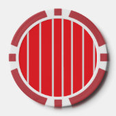 Classic Red Metalic Cream Veil Composite Pokerchips (Vorderseite)