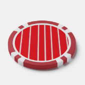 Classic Red Metalic Cream Veil Composite Pokerchips (Einzeln)