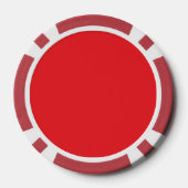 Classic Red Metalic Cream Veil Composite Pokerchips (Rückseite)