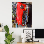 Classic Red MGB Roadster Poster (Heimbüro)