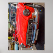Classic Red MGB Roadster Poster (Vorne)