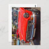 Classic Red MGB Roadster Postkarte (Vorne/Hinten)